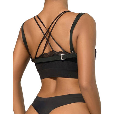Cintura Punk Bondage Nera con Fibbie in Metallo – Taglia Unica